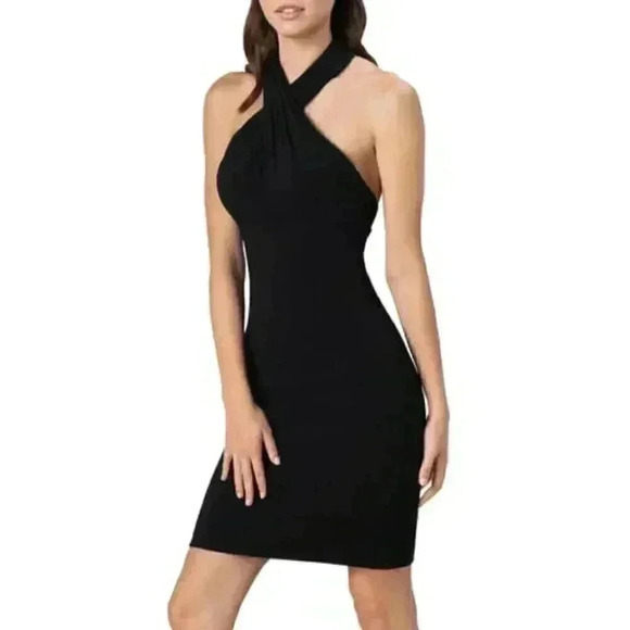 Dress the Population Dresses & Skirts - Dress the Population Womens Semi-Formal Above-Knee Halter Dress